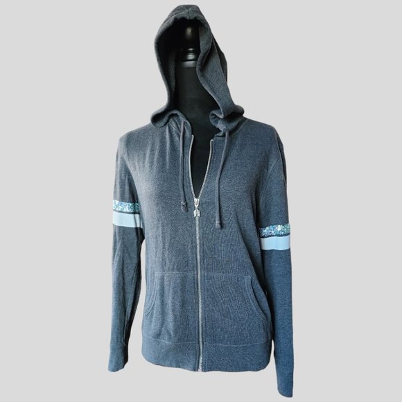 VICTORIA SECRET ( S ) Sequined Hoodie zip up - Picture 2 of 10